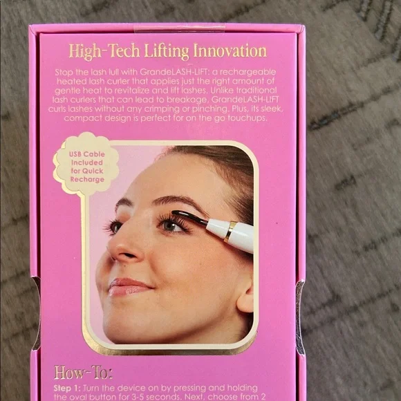 Grane Lash-Lift Heated Curler - Pink and Gold - Picture 5 of 7